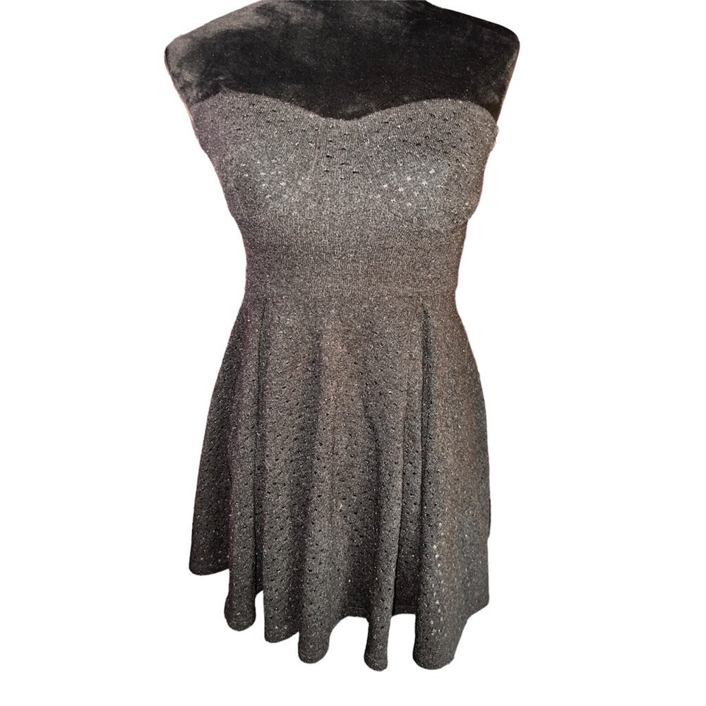 A’GACI - Strapless Mini Dress - Black/ Glitter